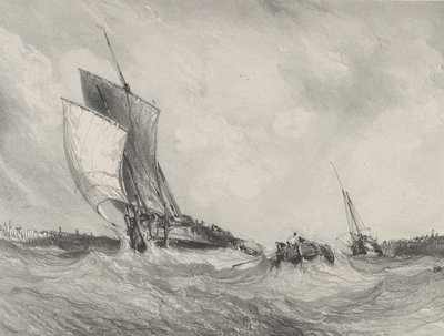Regresando al puerto, 1833 de Eugene Isabey