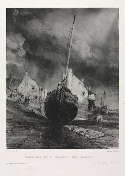 Seis Marines: Recuerdo Saint Valéry-sur-Somme de Eugene Isabey