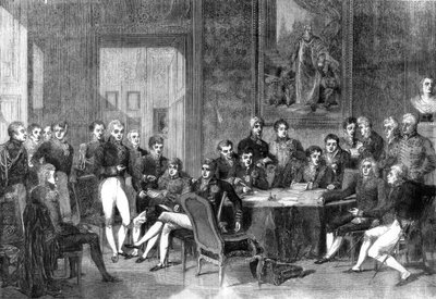 El Congreso de Viena, 1856 de Eugene Isabey