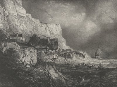 Los Alrededores de Dieppe, 1833 de Eugene Isabey
