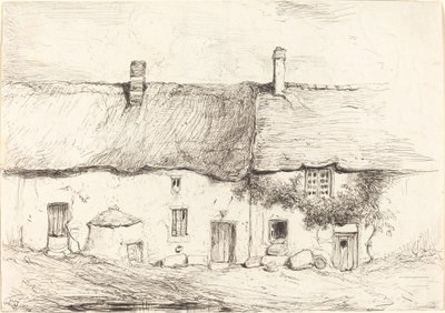 Dos cabañas de Eugene Isabey