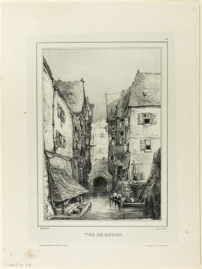 Vista de Ruan de Eugene Isabey