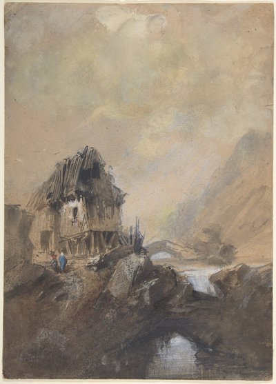 Pueblo de Dieppe de Eugene Isabey