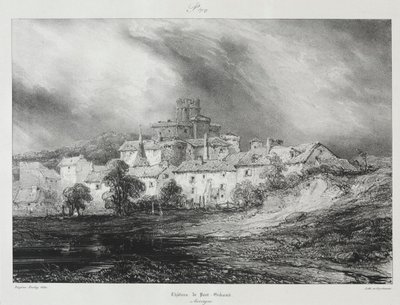 Viajes pintorescos y románticos en la antigua Francia, Auvernia..., 1830 de Eugene Isabey