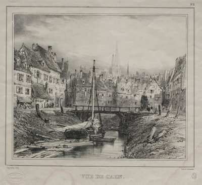 Vista de Caen de Eugene Isabey