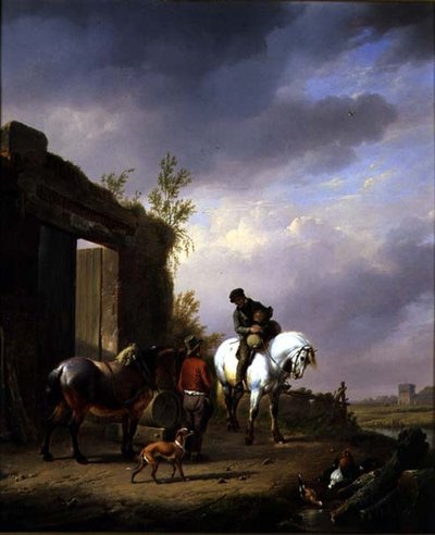 El descanso de los viajeros de Eugene Joseph Verboeckhoven