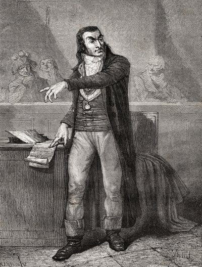 Antoine Quentin Fouquier-Tinville (1746-95), grabado por Blanpain de Eugene Joseph Viollat
