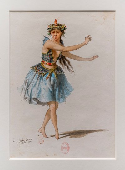 La Korrigane. Ballet de Charles-Marie Widor, modelo de vestuario. 1880. de Eugene Lacoste