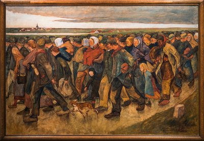 Los emigrantes, por Eugene Laermans (1864-1940) de Eugene Laermans
