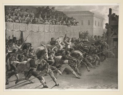 Una carrera de caballos a punto de comenzar de Eugene Leroux