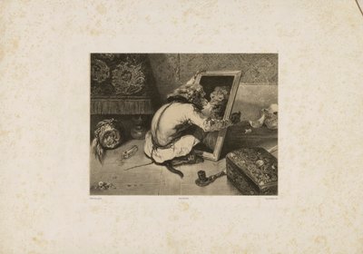 El mono en el espejo de Eugene Leroux
