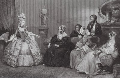 Vestido para la Ópera Bal (grabado) de Eugene Louis (after) Lami