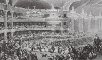 El Gran Ballet Masque en la Ópera (grabado) de Eugene Louis (after) Lami