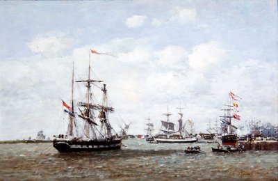 Amberes, el puerto de Eugene Louis Boudin