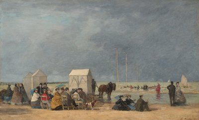 La hora del baño en Deauville de Eugene Louis Boudin