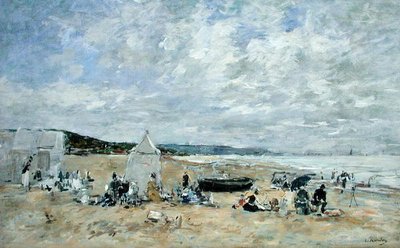 Escena de playa de Eugene Louis Boudin