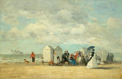Escena de Playa, 1862 de Eugene Louis Boudin