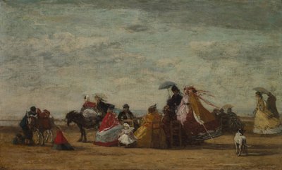 Escena de playa, c. 1865-1867 de Eugene Louis Boudin