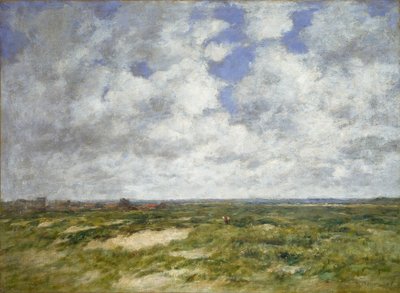 Berck, paisaje nublado de Eugene Louis Boudin
