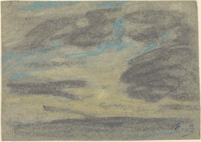 Nubes sobre el mar, 1860-1865 de Eugene Louis Boudin