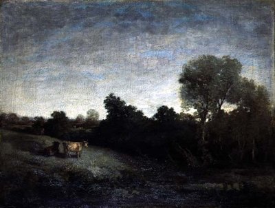 Vacas en un prado, c.1854 de Eugene Louis Boudin