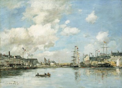 Fécamp, el estanque, 1892 de Eugene Louis Boudin
