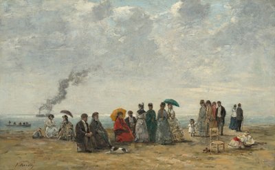 Figuras en la playa de Eugene Louis Boudin