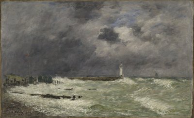 Vendaval frente a Frascati, Le Havre de Eugene Louis Boudin