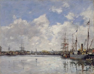 Le Havre, el puerto, 1884 de Eugene Louis Boudin