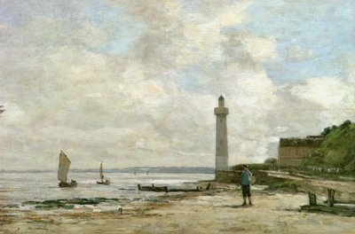 Faro en Honfleur, 1864-66 de Eugene Louis Boudin