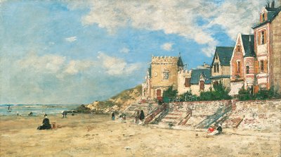 La Torre Malakoff y la costa en Trouville de Eugene Louis Boudin
