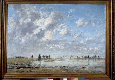 Marea baja en Etaples Pintura de Eugène Louis Boudin (1824-1898) de Eugene Louis Boudin