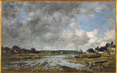 Lavanderas normandas en la orilla de Eugene Louis Boudin