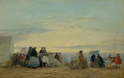 En la Playa, Atardecer, 1865 de Eugene Louis Boudin
