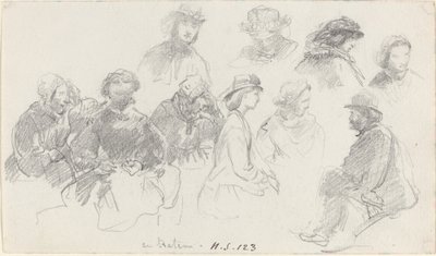 Pasajeros a bordo del barco de Eugene Louis Boudin