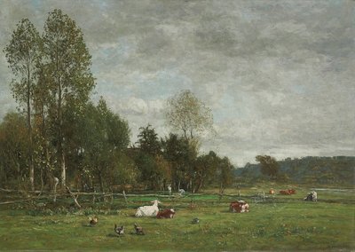 Pradera cerca de Honfleur, 1864 de Eugene Louis Boudin
