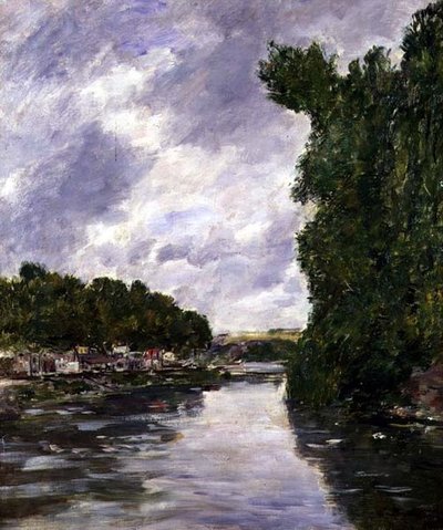 Río cerca de Abbeville de Eugene Louis Boudin