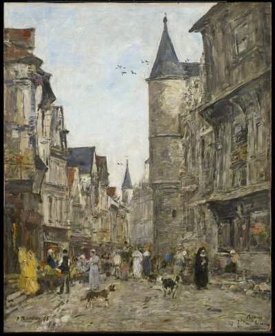 Rue Saint-Romain, Ruan de Eugene Louis Boudin