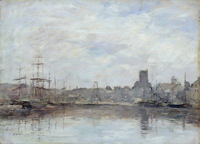 Mañana de septiembre: Puerto de Fecamp de Eugene Louis Boudin