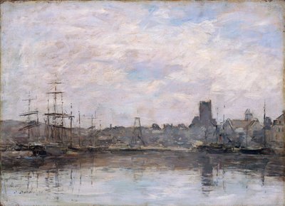 Mañana de septiembre: Puerto de Fecamp de Eugene Louis Boudin