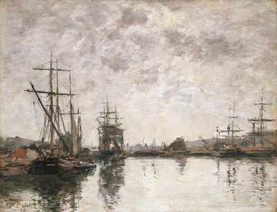 El estanque en Deauville, 1890 de Eugene Louis Boudin