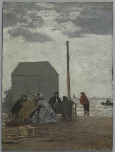 La Playa en Deauville de Eugene Louis Boudin
