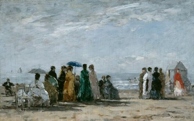La playa de Trouville de Eugene Louis Boudin