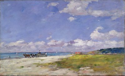 La playa en Trouville, c.1887-96 de Eugene Louis Boudin