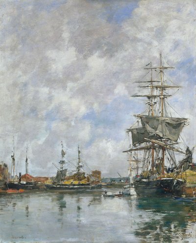 El Muelle de Deauville, 1891 de Eugene Louis Boudin