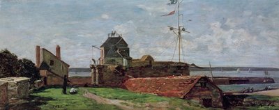La Torre François Ier en Le Havre, 1852 de Eugene Louis Boudin