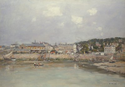 El puerto de Trouville, 1884 de Eugene Louis Boudin
