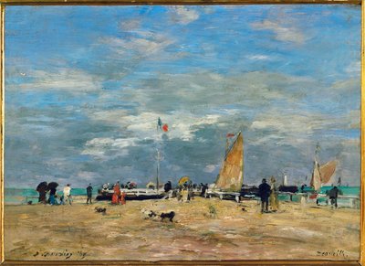 El embarcadero de Deauville de Eugene Louis Boudin