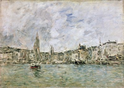 El puerto de Honfleur, 1896 de Eugene Louis Boudin