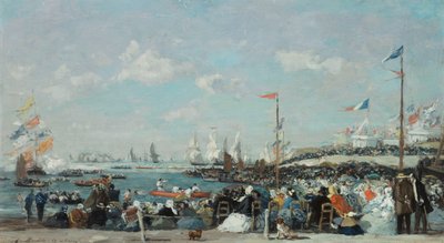 La Regata en Le Havre, 1869 de Eugene Louis Boudin